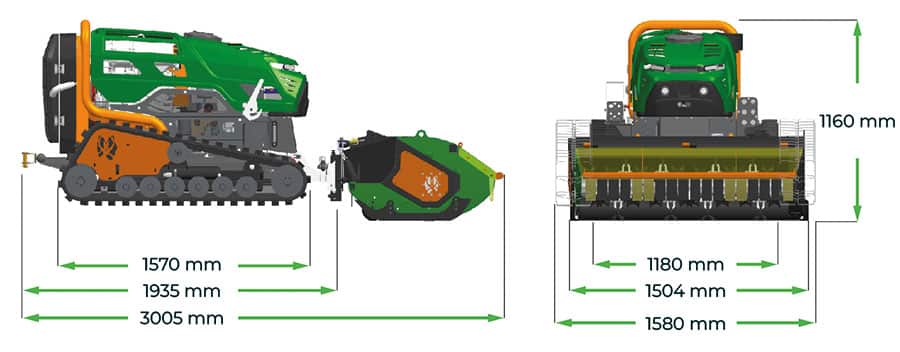 LV 300 PRO slope robot Technical sheet