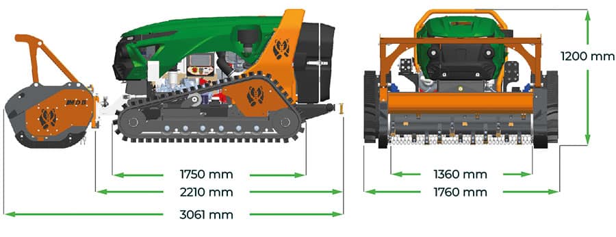 LV 300 PRO slope robot Technical sheet